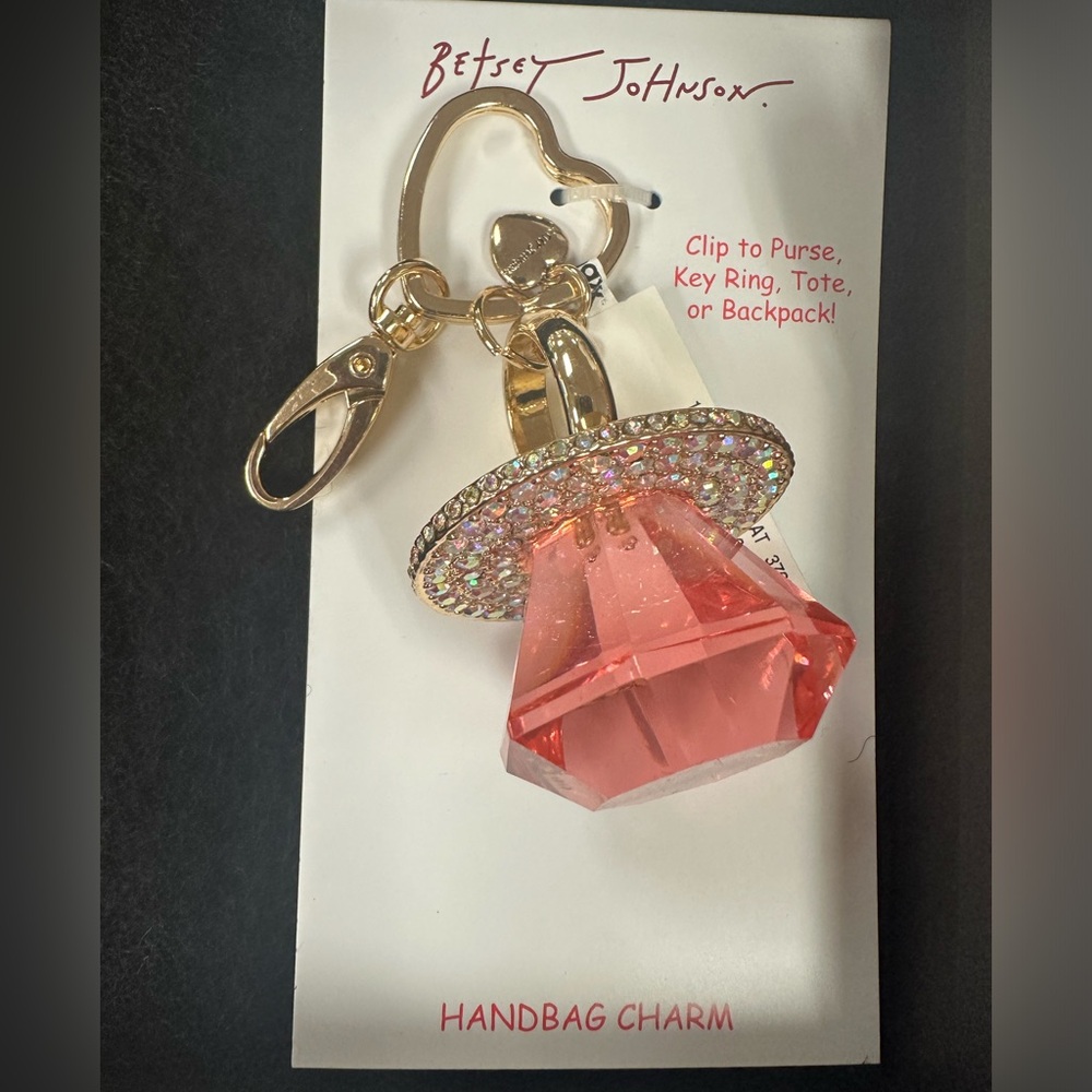 Betsy Johnson ring pop bag charm VIRAL